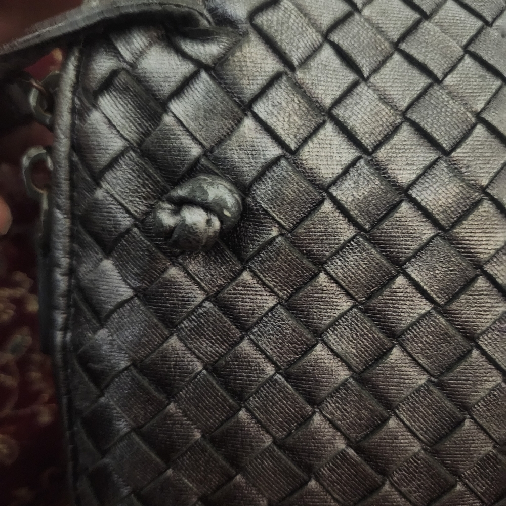 Bottega Veneta Nodini Gunmetal Silver Crossbody W/COA - Picture 12 of 16